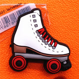 1pcs Nice Gymnastics PVC Shoe Charms Hockey Shoe Accessories Skates Decorations fit Croc Bracelet Kids Gifts