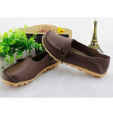 Leather Autumn Woman Loafers Female Slip On Ballet Bowtie Women's Shoe New Moccasins Women Flats Shoes Chaussures
