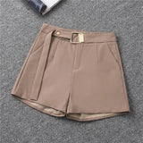 Breakj Spring And Summer Shorts Female Autumn Summer 2024 New High Waist Khaki Boot Pants Are Versatile With A Thin Korean Version Of Wide Leg