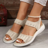Breakj Sandals Women 2025 New Sports Flying Fish Mouth Buckle Flat Bottom Women Comfortable And