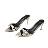 Breakj Slippers Thin Heel New Sexy Non-Tired Women's Shoes Yu Sister Wind High Heels Half