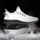 Summer Breathable Sports Shoes Luxury Men's Casual Walking Shoes Lightweight Fashion Lace-Up Comfortable Running