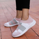 Women's Sneakers Breathable Casual Shoes Comfy Sneakers Women Mixed Colors Summer Sock Shoes Femme Big Size Zapatos