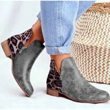 Women Boots Winter Retro Women Ankle Boots Leisure Leopard Ankle Boots Comfortable Ladies Shoes Plus Size Botas