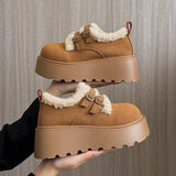 Breakj And Winter 2025 New Thick-Soled Birken Shoes Women's Fashion Casual Pine Cake Warm Cotton