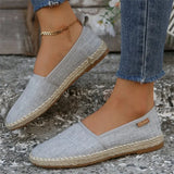 Breakj Shoes Women 2025 Autumn New Round Head Cover Comfortable Flat Bottom Large-Size Pedal Bean