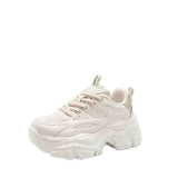 Breakj Dad Shoes Women 2025 Summer Fashion Round Head Thick Bottom Low Help Wheat Spike Sneakers Korean Version Of Casual