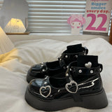 lolita shoes new trend y2k platform shoes retro goth mary janes japanese jk uniform soft girls high heels summer women's