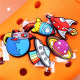 Space Alien Designer Shoe Charms 5pcs/lot Croc Buckle Accessories Luxury Rainbow Sun Clog Dog Jewelry Decorations