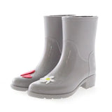 PVC Women Rain Boots Girls Ladies Tall Boots Women's Pure Color Rain Boots Outdoor Rubber Water shoes For Female Casual