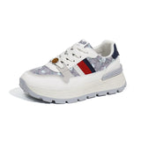 Breakj Korean Platform Dad Shoes Spring 2024 New Street Photo Female Student Sneakers Heighten Casual