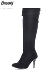 Classic dropship large sizes 47 thin high heels Women's Shoes Woman 2023 sexy party women knee-high boots