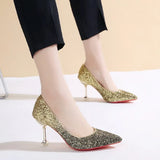 Stiletto Women Pumps Women Shoes Mouth Single Shoes Ladies High Heels Roman Womens Shoes Shallow Pointed High