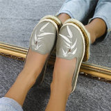 Breakj Cloth Shoes Women's Single Shoes New Canvas Shoes One Foot Soft Bottom Breathable Fisherman Shoes Flat Bottom Breathable Women's Cloth