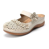 Fashion Sandals Flat Ladies Flower Sandals Comfortable Female Soft Bottom Shoes Leisure ladies Hollow Out Light