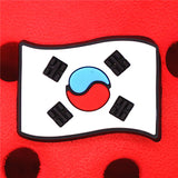 Crock Charms Accessories PVC Shoe Croc Buttons Sandals Charm Decoration Brazil Korea Britain Switzerland Flag