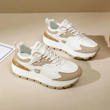 Breakj Korean Version Of Net Face Dad Shoes Female Spring 2025 New Breathable Female Student Sneakers Casual Shoes