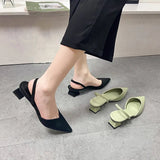 Breakj Head Rear Mix With Heel Sandals Women's Summer New Bag Head Fashion Shoes Coarse Heel Cool Slippers