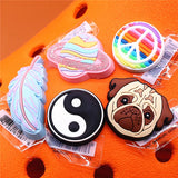 Space Alien Designer Shoe Charms 5pcs/lot Croc Buckle Accessories Luxury Rainbow Sun Clog Dog Jewelry Decorations