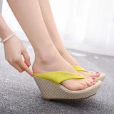 Beach Sandals Wedge Platform Thongs Slippers Flip Flops Summer Shose For Women Girls