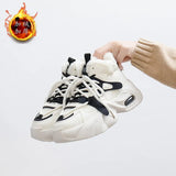 Breakj New Velvet Thickening And Warm Winter Cold Snow Boots Anti-Skid Students Platform Cotton Shoes Female