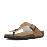 Men Garden Slippers PU Leather Men's Cork Sandals Fashion Black Flip Flops For Men Women Unisex Mule Clogs
