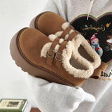 Breakj And Winter 2025 New Thick-Soled Birken Shoes Women's Fashion Casual Pine Cake Warm Cotton