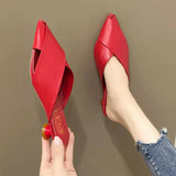 women pointed toe red pu leather high heel shoes for summer lady party & night club black pumps zapatos dama