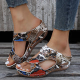 Breakj The Summer Of 2025, The New Slope Of Women's Sandals Sold Thick Bottom And Flower