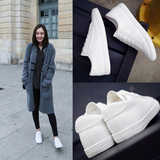Spring Summer Little White Shoes Female Black Flat Leather Sneakers Loafers Women Casual Shoe Zapatillas Mujer