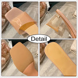 Size 34-40 Summer 2023 Sandals Women High Heels Shoes For Women Mules Elegant Chunky Heel Slippers Home Casual