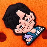 Drama Squid Game Shoe Charms 123 Wood Man Sugar Pie Game Shoes Accessories Decoration Fit Buckle Croc Jibz Kids