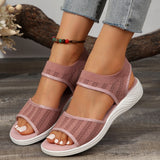 Breakj Casual Foot Fashion Sandals Women 2025 New Sports Word Flying Flat Bottom Fish Mouth