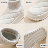 Breakj Velvet High Top Snow Boots Female 2024 Winter New Student Ins Korean Version Warm Casual Platform Cotton Shoes