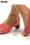 Women's Shoes on Sale 2023 Basic Women's Sandals Summer Retro Open Toe Sandals New Concise Shallow Women Shoes Zapatos