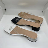 New Summer Fashion Women Shoes Crystal Clear Transparent Slippers Female Shoes Middle Heels Comfortable Woman Mules