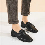 Women Designer Casual Shoes Ladies flats Footwear Square toe Low heel lazy loafers shoes