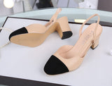 Shoes Wedding party Sandals Casual Shoes women Hot sale Summer Women Shoes Dress Shoes mid Heel Square