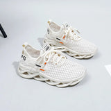 Breakj Summer New Korean Version Breathable Flying Weaver Female Shoes Ins Tide Students Running Sneakers Women's Casual Shoes HY