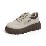 Breakj White Shoes Female 2025 Spring New Student Korean Version Ins Fashionable Versatile Platform Plate Shoes Spring And Autumn Leisure Shoes XQ
