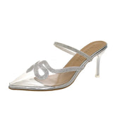 Breakj Fashion Transparent With High Heels Women 2025 Summer New Fine Heel Do Not Tired Feet Outside Wearing Comfortable Single