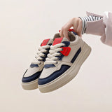 Breakj 2025, Small White Shoes New Korean Version Ins Schoolgirls Taller Platform Sports Board Shoes Casual Shoes