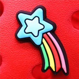 shipping 1pcs Celestial Planet Shoe Charms PVC Croc Decorations Flag Meteor JIBZ Charm Buckle for Kids Party Xmas