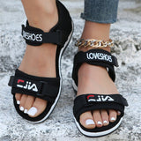 Breakj Spring And Summer New Women's Shoes Women's Sandals Sports Wind One-字 Type Dew Magic Sticker Cool