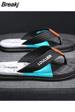 Fashion Flip Flop Men High Quality Non-Slip Outdoor Beach Flip Flops Men Flat Casual Slippers Men Chinelo
