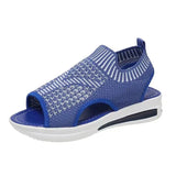 Women Platform Shoes Summer Women New Casual Mesh Hollow Fish Beach Sandals Women's Comfort Wedge Sports