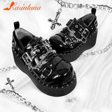 High Heels Y2k Shoes 2023 Summer Hot Star Graffiti Women Shoes On Platform Punk Gothic Lolita Mary Jean Platform
