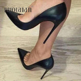 Heel Height Women Shoes Brown Color Women High Heels 2023 Fashion Pumps Office Lady Pointed Toe