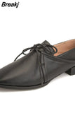 Women Designer Casual Shoes Ladies flats Footwear Square toe Low heel lazy loafers shoes