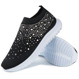 Large-Size Water Drill Elastic Socks Shoes Casual Men's And Women's Sneakers Flying Woven Lightweight